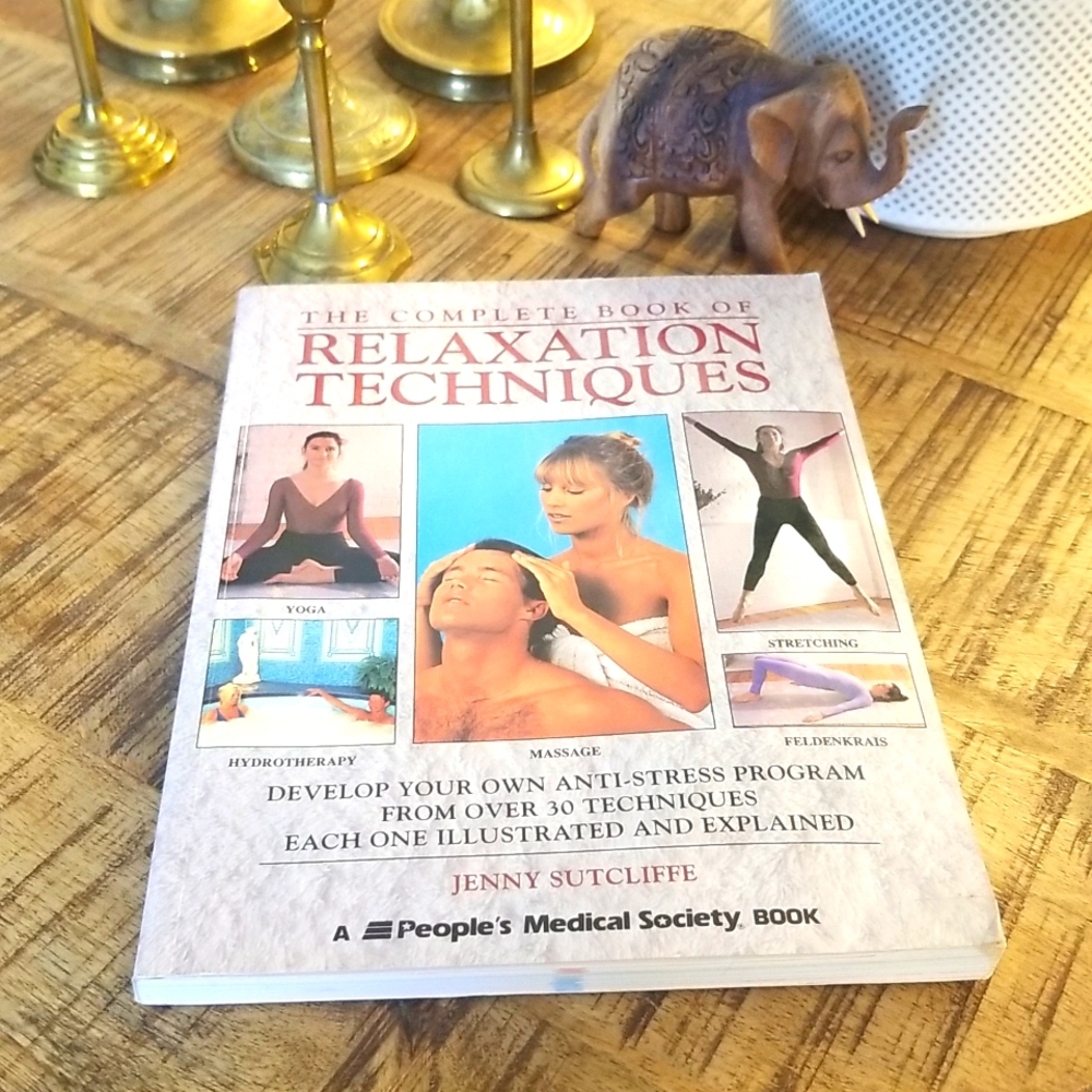 📚 2/$9 📚 VTG The Complete Book of Relaxation Techniques by Jenny Sutcliffe